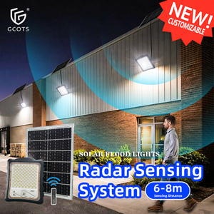 Solar <b>Flood</b> <b>Light</b> with Motion Sensor 6-8m Detection Range Smart Brightness Control for Courtyards Gardens Farms Parking Lots - Product Image 1