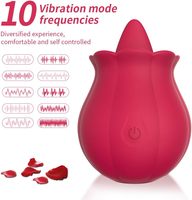 2026 Neues Design Nippel G-Punkt Rose Toy 2.0 Dicker Zungen-Vibrator Klitoraler Rosen-Vibrator Leckendes Erwachsenenspielzeug für Frauen