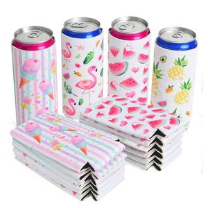 Manchon isotherme pliable universel personnalisé en néoprène <span class=keywords><strong>de</strong></span> 12 oz pour canettes, idéal pour la sublimation, pour fêtes - Product Image 6