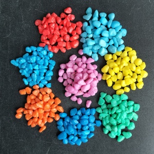 Piedras de Colores Teñidas al por Mayor para Peceras, Cubierta para Suculentas, Decoración para Juegos Infantiles, Grava Decorativa para Acuarios - Product Image 6