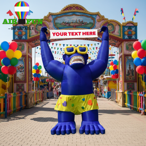 Gorila Inflable Gigante con Cohete para Publicidad de Fuegos Artificiales, Precio de Fábrica Increíble - Product Image 1