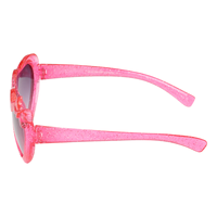 Nouveauté OEM Lunettes de soleil pour filles personnalisées pour enfants, monture intégrale colorée en forme de cœur, protection UV400 à 100%