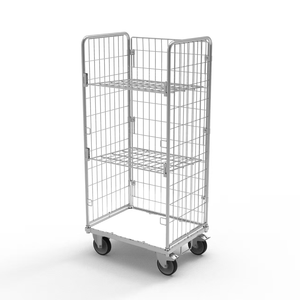 L850xd650xh1745mm लॉन्ड्री रोल केज बहुआयामी ढहने योग्य अलमारियों के दरवाजे गोदाम लॉजिस्टिक ट्रॉली कार्गो और भंडारण उपकरण - Product Image 4