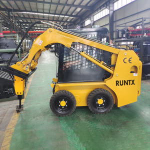 RUNTX Wielgeleide minigraafmachine 500kg 700kg 850kg 950kg met bakmixer aanbouw - Product Image 1