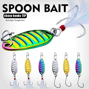Cuillère en métal en forme <span class=keywords><strong>de</strong></span> cloche à lames personnalisées leurres <span class=keywords><strong>de</strong></span> pêche spinner avec hameçons aigus kit <span class=keywords><strong>de</strong></span> leurres <span class=keywords><strong>de</strong></span> pêche en eau salée - Product Image 2
