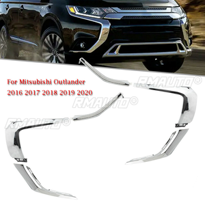 สำหรับมิตซูบิชิ เอาท์แลนเดอร์ สปอร์ต RVR ASX ปี 2016-2020 ชุดแต่งขอบกันชนหน้าโครเมียม แถบตกแต่งด้านล่าง กลาง บน ซ้าย ขวา ไฟตัดหมอก - Product Image 1