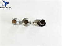 Convertidor Catalítico Universal de Acero Inoxidable de 3 Vías, Sustrato Metálico de Alto Flujo, Puerto para Sensor de O2, Control de Emisiones de Escape del Automóvil
