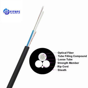 Câble à fibre optique <span class=keywords><strong>CCU</strong></span> extérieur ASU 80 avec mode G652D laminé or unique 4 6 8 12 24 cœurs FO marque Yitofc 2km Guangdong - Product Image 4