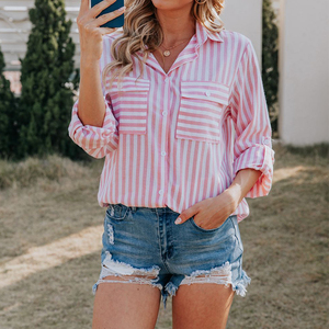 Blusa TONGYANG <span class=keywords><strong>para</strong></span> Mujer, Camisas Casuales <span class=keywords><strong>a</strong></span> <span class=keywords><strong>Rayas</strong></span>, <span class=keywords><strong>Blusas</strong></span> Modernas <span class=keywords><strong>para</strong></span> Mujer, <span class=keywords><strong>Blusas</strong></span> Casuales de Oficina, Tops - Product Image 2