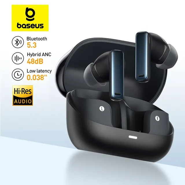 Baseus Bowie M2s ANC Earphone 5.3 Active Noise Cancellation -48dB Wireless Headphone Support 3D Spatial Audio Earbuds
