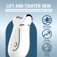 4-in-1 Mikrostrom Multifunktionales Gesichtsmassagegerät ABS EMS Gesichtsroller für Hautpflege Mikrostrom Gesichtsgerät