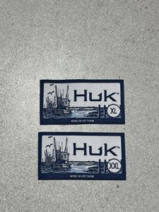 免费样品提供无最小起订量定制回收品牌标志编织补丁激光切割不干胶编织徽章 - Product Image 6