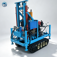 Foreuse de puits d'eau sur chenilles Dolphin 22HP/32HP/35HP/60HP, diesel, 120m, 150m, 200m