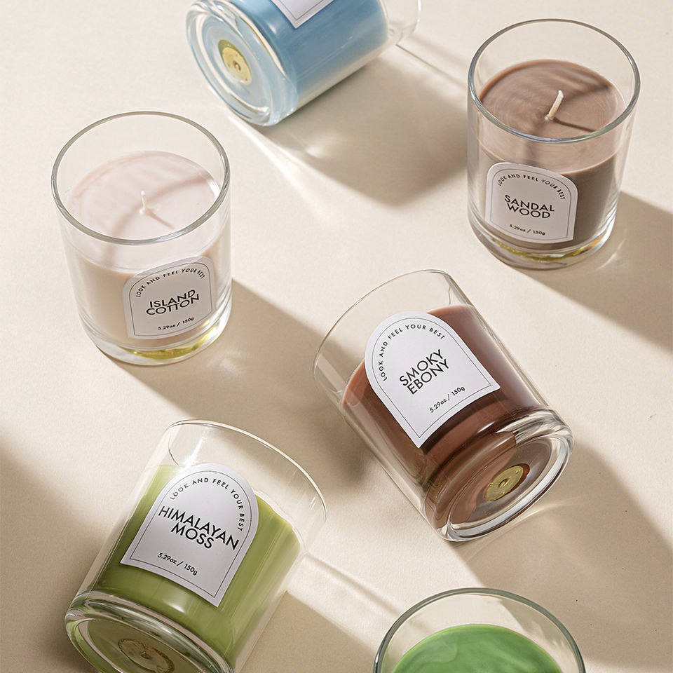 Luxury Custom Soy Wax Scented Candles in Jar with Candle Warmer Home ...