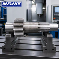 Arbre d'engrenage robuste forgé 42CrMo pour broyeur de ferraille, usine de recyclage, boîte de vitesses, usine OEM, grand arbre d'engrenage