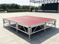 Haute qualité 	 Scène portable modulaire, plateforme mobile à longue durée de vie, montage facile, scène mobile en aluminium pour concerts et mariages