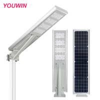 Lampadaire solaire LED extérieur avec indice de protection IP65, construction en aluminium, fonction de gradation pour utilisation routière