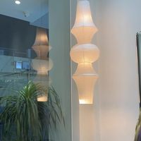 Lustre LED japonais Isamu Xuanzhi Zen Long 120 cm, style Wabi-Sabi artistique, pour villa, escalier, vitrine de magasin de vêtements