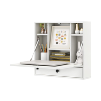 Étagère murale d'angle pliable en bois, moderne, écologique, durable, multifonctionnelle, avec tiroirs de rangement, taille personnalisée