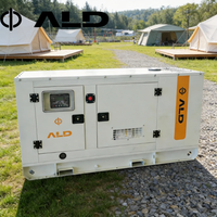 Générateur diesel silencieux ALAD TECH 16 kW, démarrage automatique ATS, contrôle intelligent avancé de la tension, refroidissement par eau, 50/60 Hz, pour usage commercial