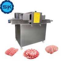 Trancheuse de viande congelée multifonctionnelle entièrement automatique et sûre pour jambon de boeuf et légumes