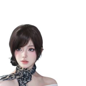 LH113 7 Flequillo Lateral de Cabello Humano con Clip, Liso, para Mujer, Línea de Cabello Natural, para Cualquier Forma de Rostro - Product Image 1