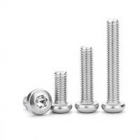 Vis à tête cylindrique Torx en acier inoxydable 304 M25/M3/M4 métriques, anti-effraction avec fentes Torx pour machines