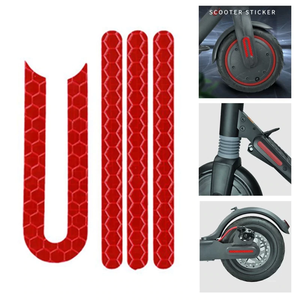 Tira Reflectante Decorativa para Ruedas Delanteras y Traseras, Adhesivo Reflectante para Piezas de Scooter Eléctrico <span class=keywords><strong>Xiaomi</strong></span> M365 / Pro - Product Image 1