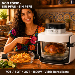 Four à Friture Électrique Multifonctionnel en Verre 1800W 7QT 5QT 3QT Sans Toxines PFAS PTFE Sans BPA OEM ODM CE ETL Vente en Gros - Product Image 1