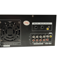 Amplificateur Récepteur Hi-Fi Mini Domestique en Métal 150W RMS 2.0 Canaux 96dB SNR avec Télécommande et Lecteur USB