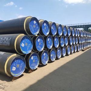 Directlt enterré souterrain PE-HD polyuréthane PU <span class=keywords><strong>mousse</strong></span> isolation thermique PU <span class=keywords><strong>mousse</strong></span> tuyau en acier <span class=keywords><strong>pour</strong></span> le chauffage et le refroidissement central - Product Image 4