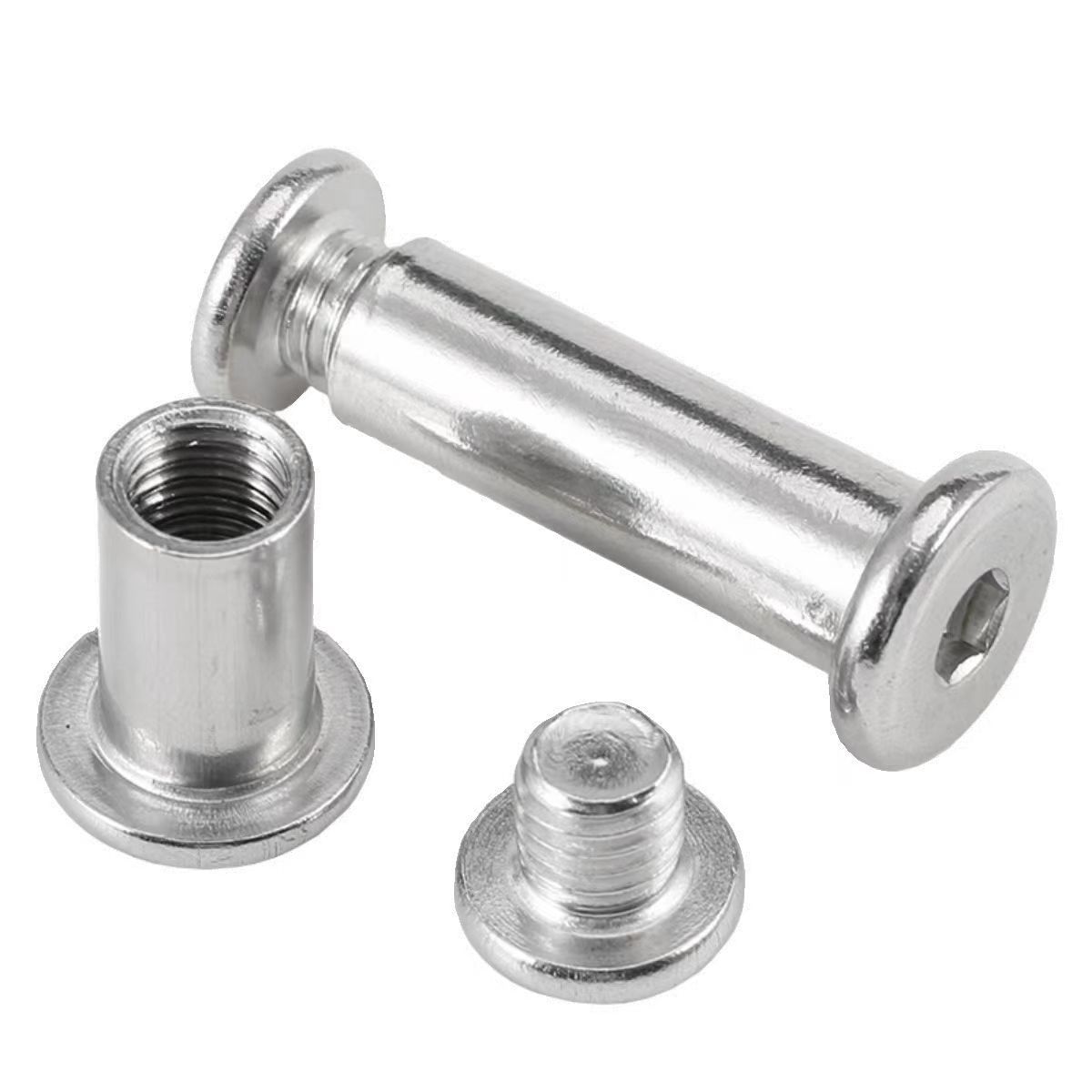Pernos Conectores Para Muebles, M6 O M8, Cabeza Plana Con Llave Allen Acero 724761