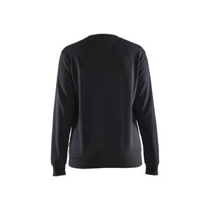 BLAKLADER - 340811589933XS Sweat-shirt femme Noir/Jaune-EAN 7330509814680 WORK HOODIES - Product Image 2