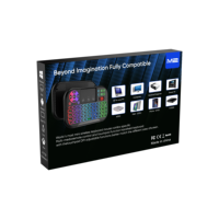 Mini Teclado Universal M2 a Precio de Fábrica, BT5.2+2.4G, Control Remoto Inalámbrico con Panel Táctil y Retroiluminación para Smart TV Box