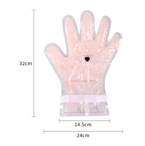 Label pribadi lilin parafin pemanas pedikur kecantikan pemutih pemanas tangan dan kaki lilin parafin Sarung Tangan Masker - Product Image 5