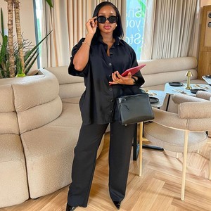 <span class=keywords><strong>Traje</strong></span> de Mujer al por Mayor, Primavera-Verano 2026, Nuevo, Moderno, Casual, <span class=keywords><strong>Elegante</strong></span>, Camisa y Pantalones Anchos - Product Image 1
