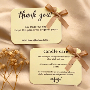 Tarjetas de Agradecimiento Personalizadas con Logotipo y Texto en Cartulina Dúplex y Papel Couché - Product Image 3