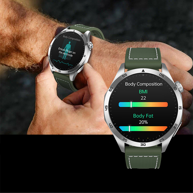 ET485 SOS Call Function 1.43Inch AMOLED Health Monitoring Blood Pressure IP68 Waterproof ECG Monitoring Health Smart Watch