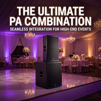 Haut-parleur PA passif professionnel de 15 pouces, double woofer, 2000 W, pleine gamme, 132 dB, système sonore Bass Reflex pour DJ
