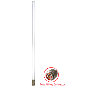 Vente directe des fabricants, antenne en fibre de verre blanche 5dBi avec connecteur N pour station de base Ultra UHF - Product Image 1