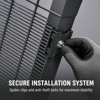 Clôture de sécurité 358, maille anti-escalade haute densité 76,2x12,7 mm, en acier revêtu de PVC pour centrale électrique