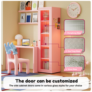 Estantería de Esquina de Acero Moderna para Niños, Librería Metálica Colorida para el Hogar, Adecuada para Espacios Pequeños - Product Image 3