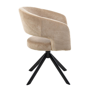 Commercio all'ingrosso mobili moderni eleganti <span class=keywords><strong>tessuto</strong></span> <span class=keywords><strong>grigio</strong></span> scuro tappezzeria bracciolo girevole vasca di lusso <span class=keywords><strong>in</strong></span> velluto <span class=keywords><strong>grigio</strong></span> girevole per sala da pranzo <span class=keywords><strong>sedie</strong></span> - Product Image 4