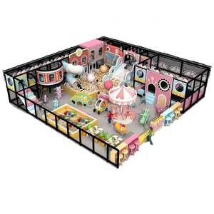 Divertido Parque de Atracciones Interior con Carrusel Infantil, Caballito Mecánico Doble, Trampolín y Otros Equipos de Entretenimiento en Venta - Product Image 1