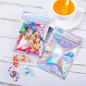 Bolsas de Plástico Transparente con Cierre Hermético, Personalizadas, Mini, Holográficas, a Prueba de Olores, Reutilizables, para Alimentos, Collares, Piedras Preciosas - Product Image 6