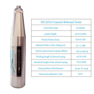 10-60MPa aralığı ve HT-225 doğruluk önlemleri ile 0.1 mekanik Schmidt Hammer beton Rebound Tester beton yüzey sertliği - Product Image 2