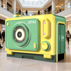 JIPAI Nueva Cabina de Fotos LED con Diseño de Cámara, Cabina de Fotos Temática para Bodas y Fiestas - Product Image 1