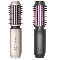 Brosse à cheveux sans fil en céramique, sans cordon, alimentée par batterie, rechargeable par USB, portable, taille compacte, outil de voyage en plein air