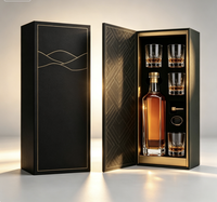 Cajas Rígidas Magnéticas con Cartón Gris e Impresión Offset para Empaque de Bebidas y Whisky