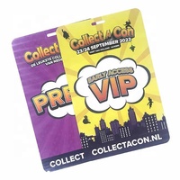 Badges d'événement personnalisés NFC avec puce RFID intelligente, perforés, carte d'identité VIP avec cordon